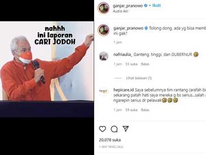 Ganjar Bagikan Momen Digoda Arafah Cari Jodoh di Acara detikJateng