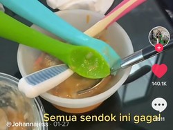 Ogah Pakai Sendok, Bayi Ini Malah Lahap Disuapi Pakai Centong Nasi