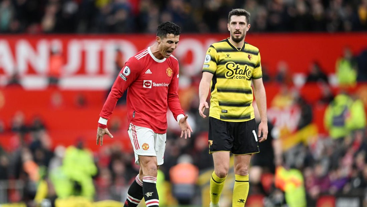 Manchester United ditahan imbang Watford tanpa gol. (Foto: Getty Images/Nathan Stirk)