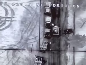 Drone Ukraina Hancurkan Konvoi Rusia