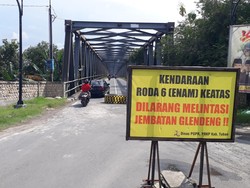 Saat Perbaikan Jembatan Glendeng Tuban Telan Biaya Rp 6 Miliar Kembali Rusak