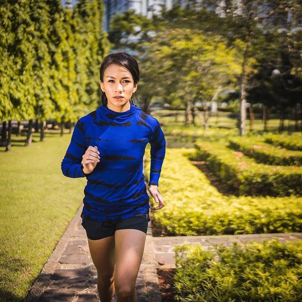 Melani Putri menyukai lari hingga kini telah bersertifikasi NASM menjadi seorang trainer