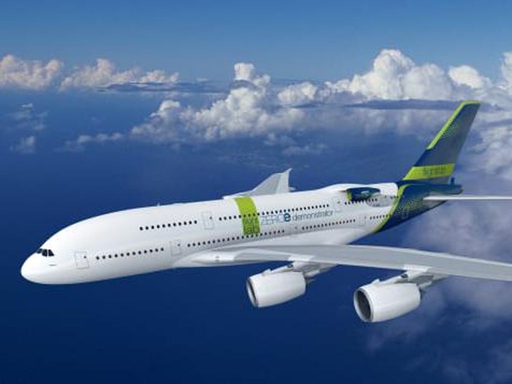 Airbus A380 Dipakein Mesin Berbahan Bakar Hidrogen