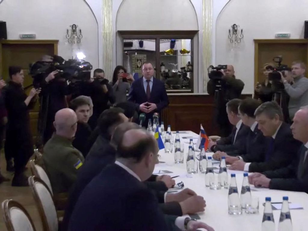 Video Pertemuan Delegasi Rusia-Ukraina, Bahas Gencatan Senjata