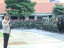 Ribuan Personel Diterjunkan Antisipasi Demo Buruh di Kantor Gubernur Jatim