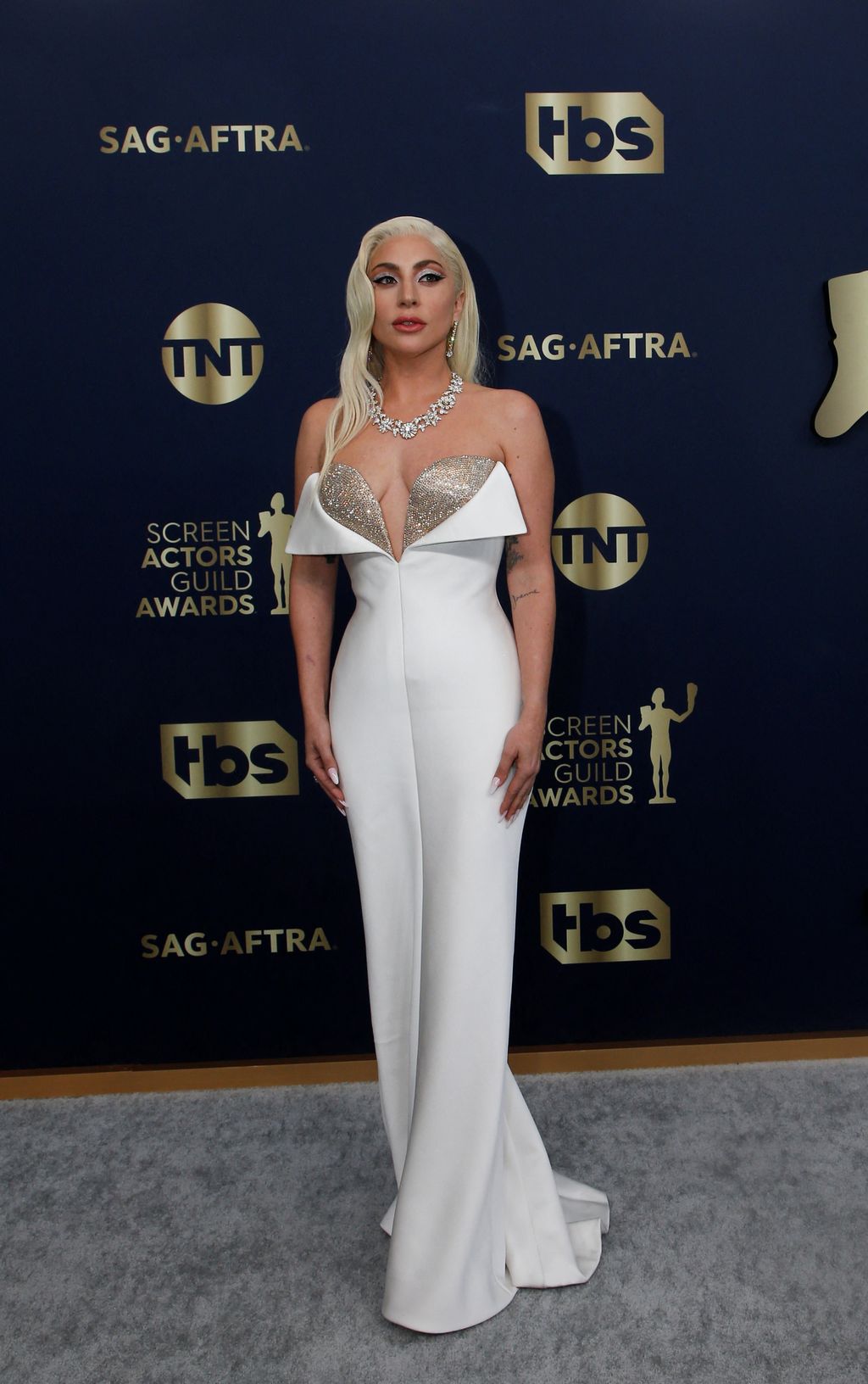 Lady Gaga attends the 28th Screen Actors Guild Awards, in Santa Monica, California, US, February 27, 2022. REUTERS/Aude Guerrucci