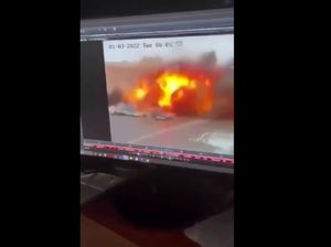 Detik-detik Rudal Rusia Hantam Gedung Pemerintahan Kharkiv