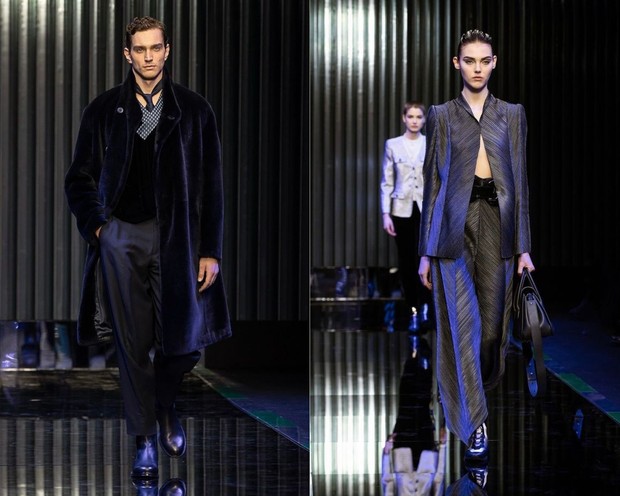 Desain timeless koleksi Armani Fall/Winter 2022-23/