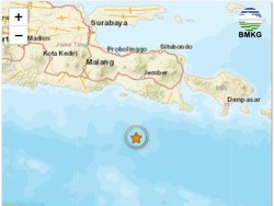 Gempa M 4,1 Guncang Jember