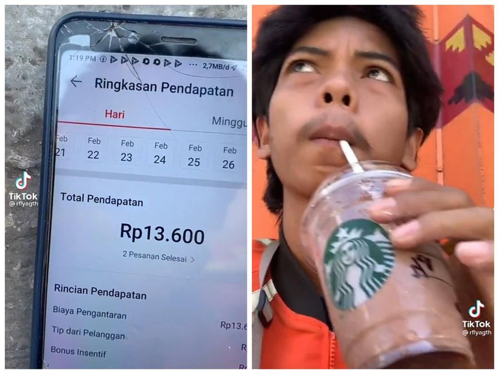 Curhat Orderan Sepi Sambil Minum Kopi Mahal, Pengantar Makanan Ini Bikin Netizen Emosi Curhat Orderan Sepi Sambil Minum Kopi Mahal, Pengantar Makanan Ini Bikin Netizen Emosi