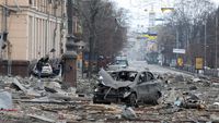 Potret Gedung Pemerintahan di Kharkiv Usai Dirudal Rusia