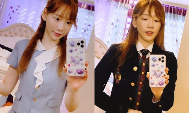 Taeyeon SNSD/Foto : instagram.com/taeyeon_ss Taeyeon SNSD terlihat awet muda saat mengenakan lagi seragam sekolahnya