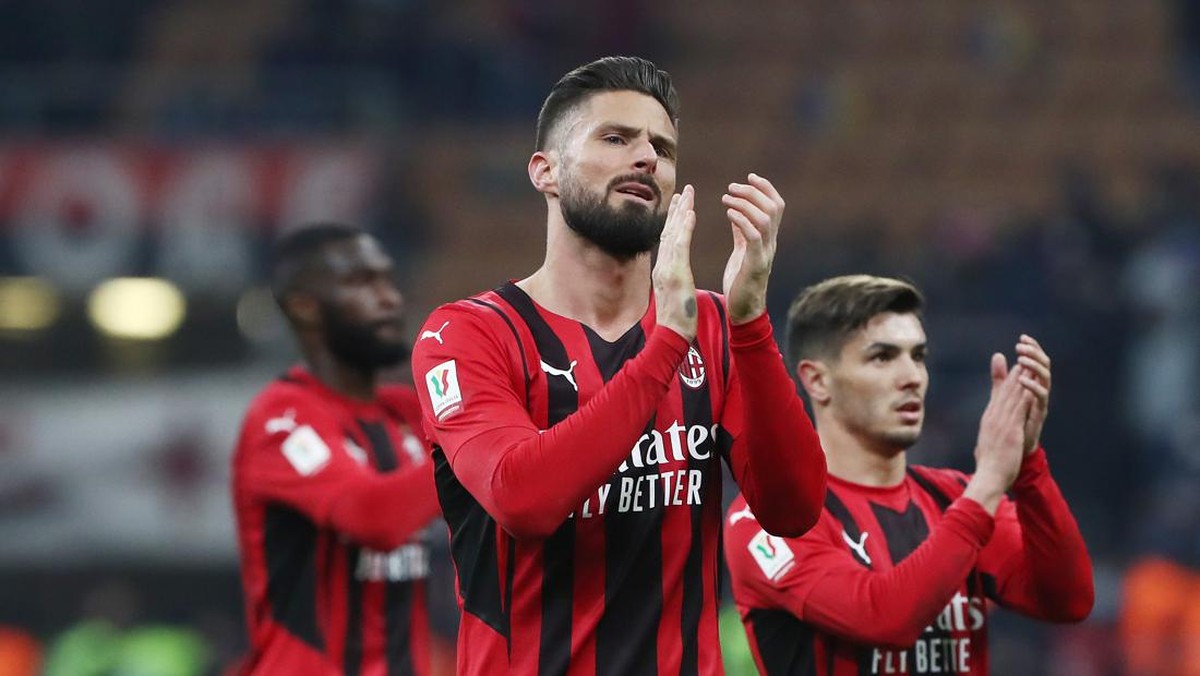 AC Milan bermain imbang melawan Inter Milan. (Foto: Getty Images/Marco Luzzani)