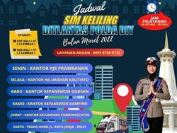 Jadwal SIM Keliling Polda DIY Maret 2022, Cek di Sini