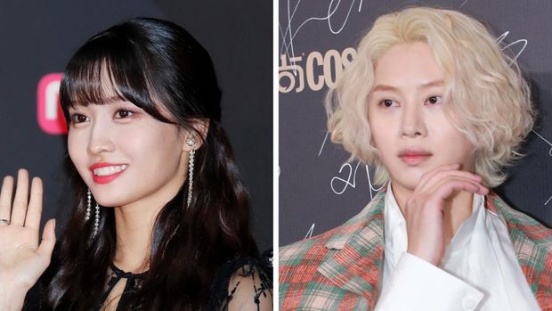 Momo TWICE dan Heechul Super Junior