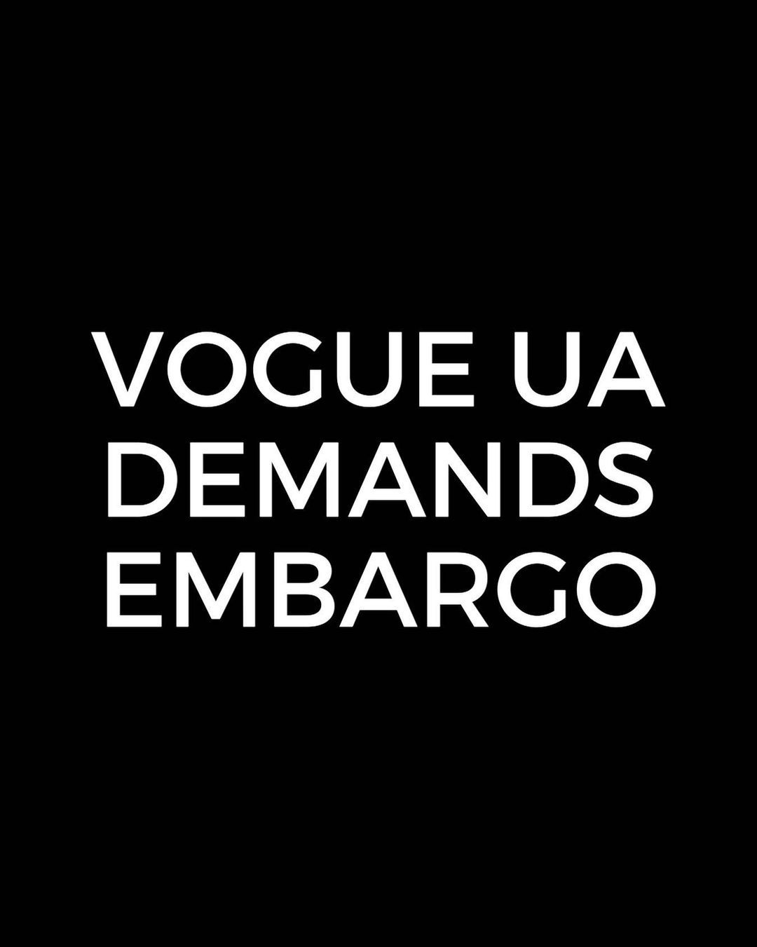 Ukrainian Vogue Petition