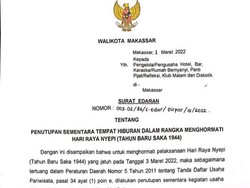 Hari Raya Nyepi, Pemkot Makassar Tutup Diskotek-Tempat Pijat