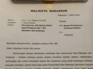 Pemkot Makassar Ajukan Surat Hibah Stadion Barombong ke Pemprov, Ini Isinya Pemkot Makassar Ajukan Surat Hibah Stadion Barombong ke Pemprov, Ini Isinya