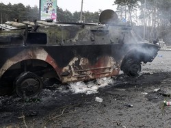 Rusia Gempur Pangkalan Militer Dekat Kota Lviv Ukraina