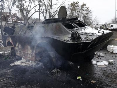 Tank-tank yang Hancur dalam Invasi Rusia ke Ukraina