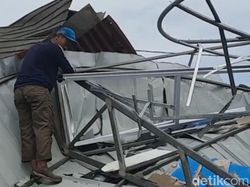 Hujan Deras-Angin Kencang di Riau, Sejumlah Atap Rumah-Kubah Masjid Rusak