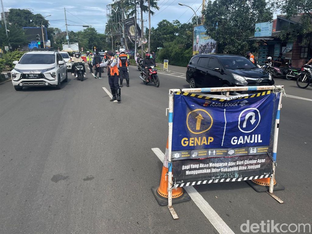 Polisi Terapkan Ganjil Genap di Puncak Bogor Saat Long Weekend