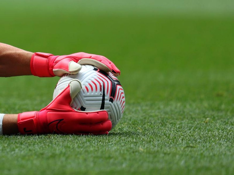 LONDON, ENGLAND - AUGUST 22: Joe Hart of Tottenham Hotspur saves a Nike Flight Premier League ball ahead of the Pre-season friendly match between Tottenham Hotspur and Ipswich Town  at Tottenham Hotspur Stadium on August 22, 2020 in London, England. (Photo by Catherine Ivill/Getty Images)
