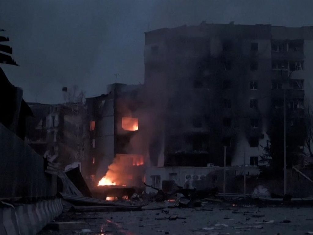 Serangan Udara Rusia di Chernihiv Ukraina Tewaskan 33 Orang