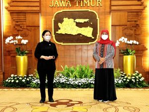 Puan Bertemu Khofifah, Bahas Apa?