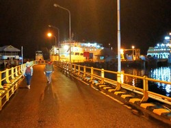 Suasana Lengang Pelabuhan Ketapang Banyuwangi Saat Nyepi