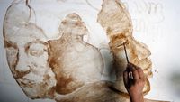 Keren! Lukisan dari Ampas Kopi Made in Tulungagung Siap Mejeng di AS