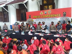 47 Bandit Jalanan di Surabaya Keok di Tangan Polisi Selama Sebulan