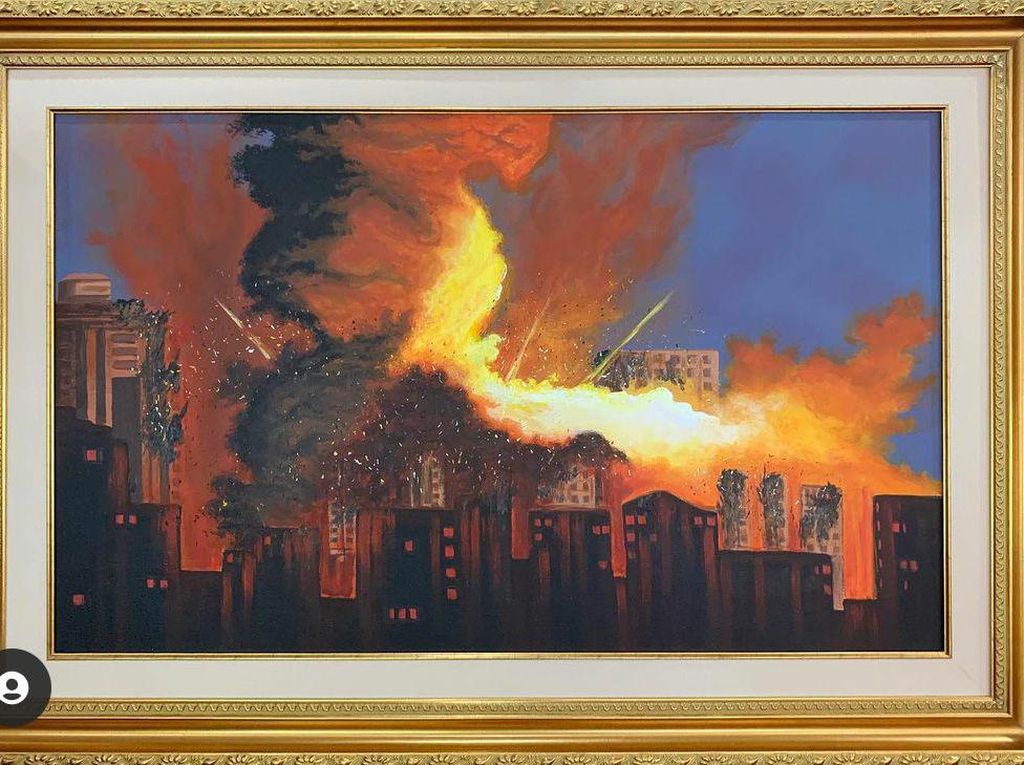 SBY Unggah Lukisan Serangan Militer: Bukan Perang di Ukraina