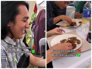Datang ke Kondangan, Pria Ini Lakukan Hal Kocak Saat Makan Datang ke Kondangan, Pria Ini Lakukan Hal Kocak Saat Makan