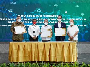Pertamina Gandeng Mitsubishi Kembangkan Bisnis Green Hydrogen & Ammonia