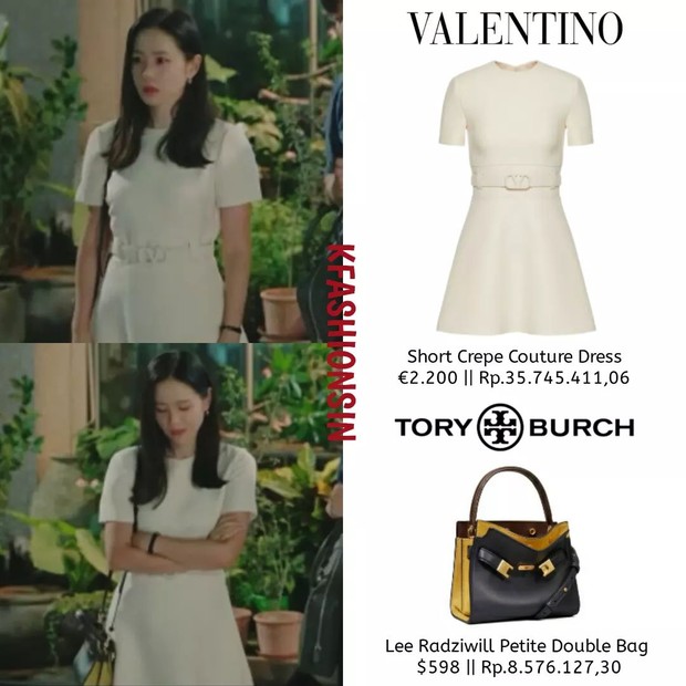 Outfit Son Ye Jin wearing dress by Valentino/instagram.com/kfashion Another dress putih by Valentino yang dikenakan Son Ye Jin dalam drama 'Thirthy Nine