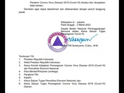 Heboh Edaran Potongan Surat soal Pandemi Dicabut, Ini Faktanya