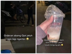 Mulia! Pasangan Ini Bantu Ojol yang Tumpahkan Pesanan Makanan