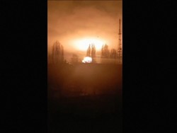 Penampakan Bola Api Raksasa di Langit Chernihiv, Ukraina