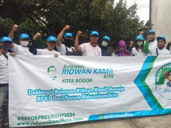 Relawan di Bogor Deklarasi Dukung Ridwan Kamil Maju Pilpres 2024