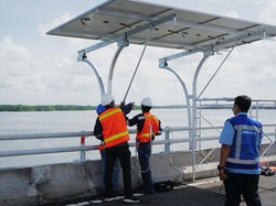 Jasa Marga-Bukit Asam Rias Tol Bali Mandara dengan Panel Surya