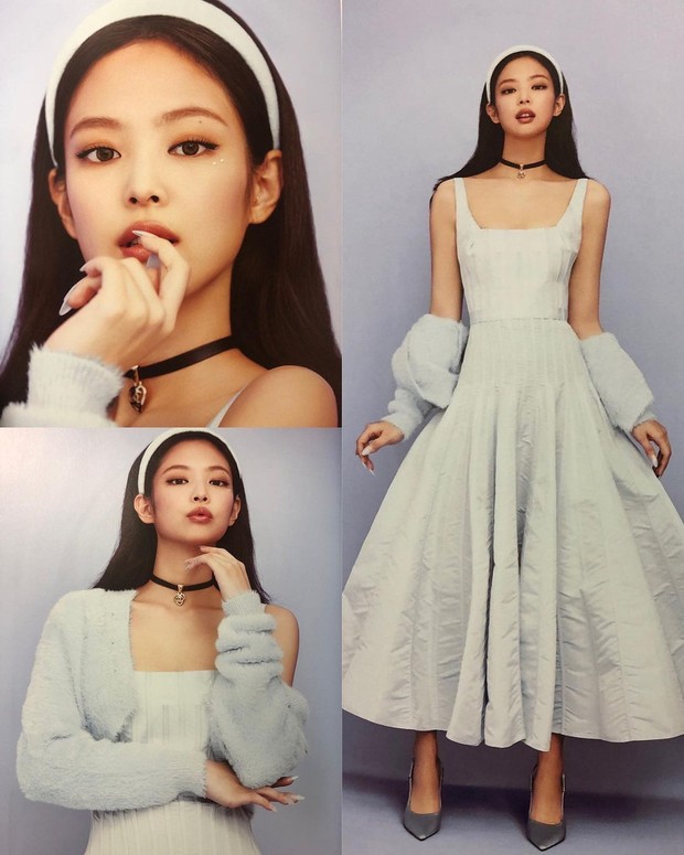 Look princess ala Jennie BLACKPINK/instagram.com/blackpinkblinkindo Princess Jennie dengan sentuhan vibes 90an pada season greeting 2022.