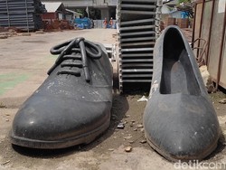 Tugu Sepatu Cibaduyut Dipindah Gegara Pembangunan Flyover Kopo