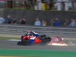 Momen Bagnaia Tabrak Jorge Martin di MotoGP Qatar
