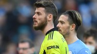 David De Gea tampil sebagai starter Manchester United dalam Derby Manchester di Etihad Stadium, Minggu (6/3/2022). (Foto: Getty Images/Michael Regan)
