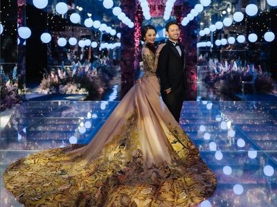 Foto: Dekorasi Pernikahan Mewah Belva Devara, Serasa di Luar Angkasa