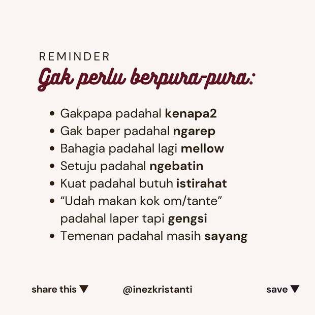 Dobrak Bias Lewat Edukasi dari Influencer/Foto : instagram.com/@inezkristianti Dobrak Bias Lewat Edukasi dari Influencer/Foto : instagram.com/@inezkristianti