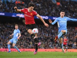 Squawka mencatat, sejak dibeli MU dari Leicester City di tahun 2019, Harry Maguire punya catatan buruk. Cuma 32 clean sheets yang dicatatkan dan 24 kartu kuning didapatinya dari 95 laga di Liga Inggris (Getty Images)
