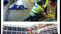 Satu lagi penampakan pertahanan MU yang habis digempur Man City, dibandingkan dengan rekonstruksi penangkapan. Foto: dok. Twitter