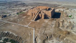 Foto Udara Kota Ur di Irak, Kota Kelahiran Nabi Ibrahim